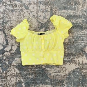 Yellow Zara Crop Top